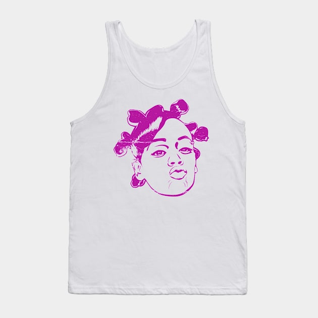 lisa left eye lopez portrait kingshit lites Tank Top by KingShit